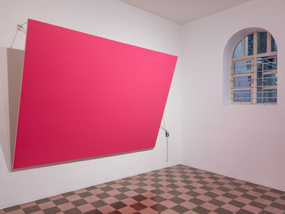 Mariela Scafati, Pintura, pintura, pintura, vista de exhibición. Cortesía de Galería Travesía Cuatro