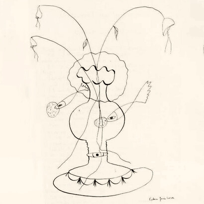 Federico García Lorca, Dibujo para «Poeta en Nueva York»