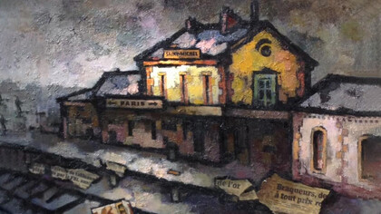 Oscar Rabin, The Abandoned Train Station. St Michel, 2012, detail. Private collection