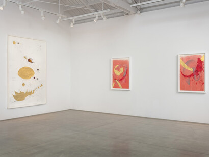 Jorinde Voigt, Works on paper, exhibition view. Courtesy of Marc Selwyn Fine Art