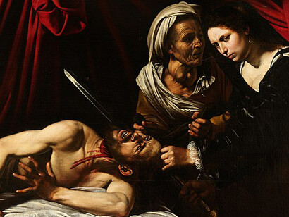 Michelangelo Merisi da Caravaggio, Judith Beheading Holofernes,  Galleria Nazionale d'Arte Antica in Rome, Italy