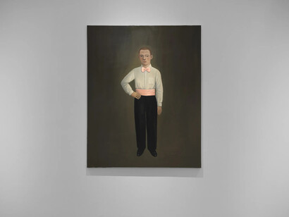 John Kirby, Boy, exhibition view. Courtesy of Flowers Gallery