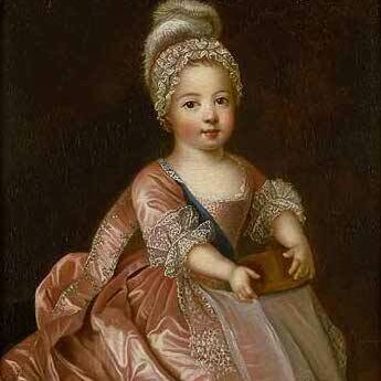 Hoy sería juzgado travestismo, pero esta niña no es sino el mismísimo Luis XV