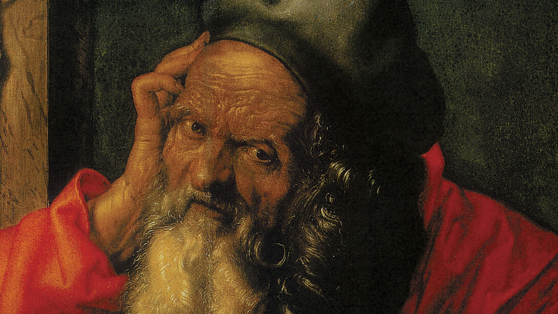 Albrecht Dürer. St. Jerome, 1521, detail. Oil on panel, 60 x 48 cm. Museu Nacional de Arte Antiga, Lisbon