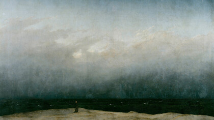 Caspar David Friedrich, Monje a la orilla del mar (1808-1810)