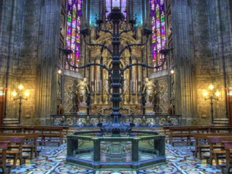 Duomo di Milano: imagem obtida por reflexão