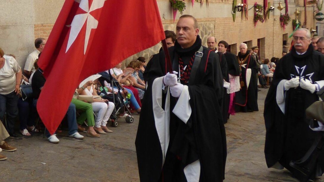 Desfile de caballeros de la Orden de Malta