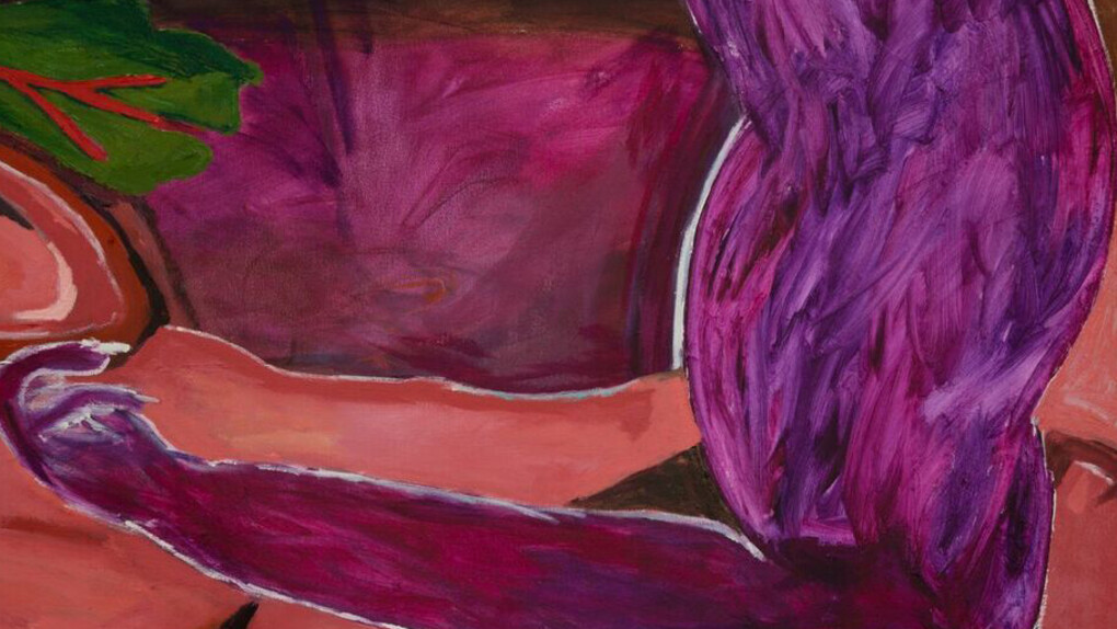 Marisa Takal, Clindamycin 8 am 1 out of 3, Also 1 out of 5,000 Oh, How Lucky, 2017, oil on canvas, 75 x 70 in (190.5 x 177.8 cm). 
