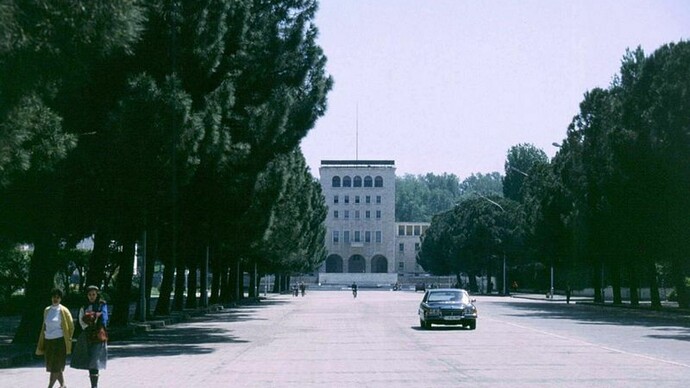 Gherardo Bosio, Tirana, Viale Kombit foto storica