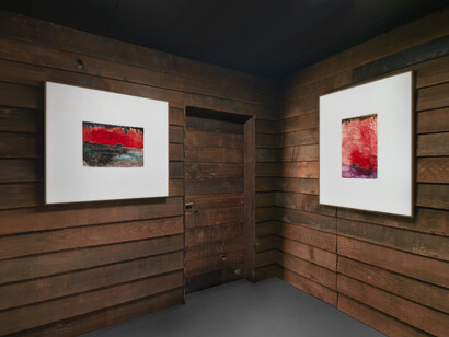 Installation view, Sterling Ruby, MIX PIZ, Vito Schnabel Gallery, St. Moritz, 2017. © Sterling Ruby; Courtesy Sterling Ruby Studio and Vito Schnabel Gallery. Photo by Stefan Altenburger.