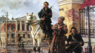 Konstantinovich Savitsky, Revolución de octubre