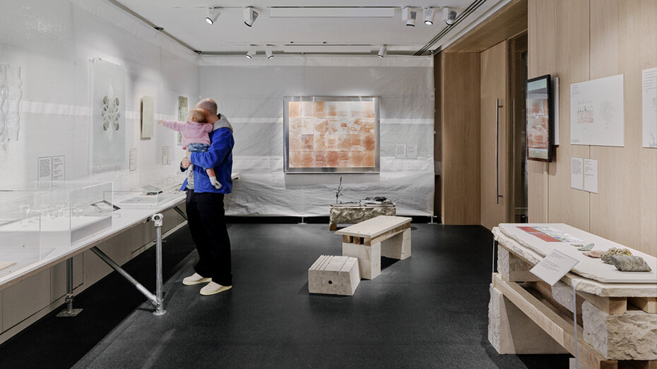 Design researchers in residence: 2025/26 mineral, exhibition view. Courtesy of Design Museum