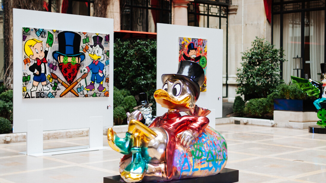 Alec Monopoly, Exhibition view. Courtesy of Eden Fine Art