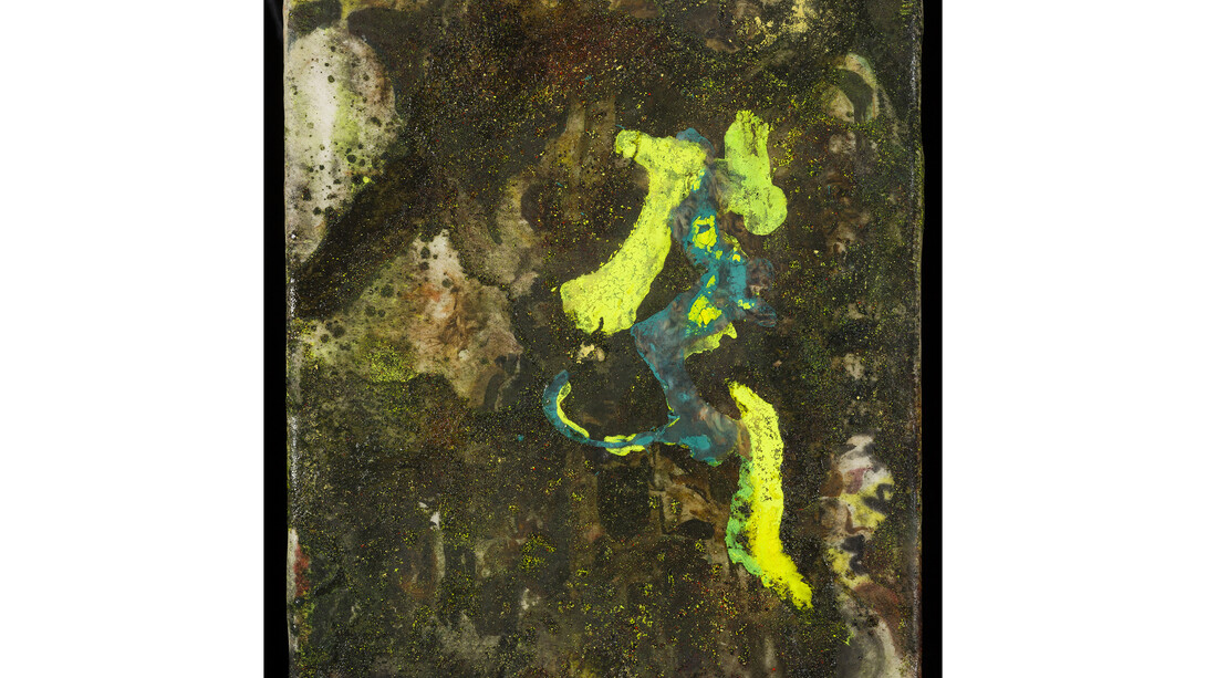 Morten Skrøder Lund, Untitled (detail), 2014, mixed media on canvas, 40.5 x 30.5 cm