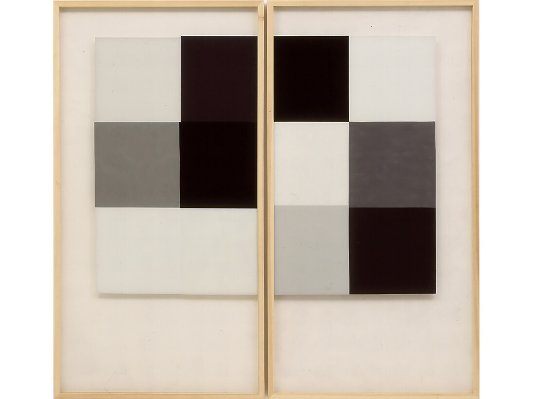 Julio Rondo, F. B., ein 36-jähriger Mann, 1999, Acrylique sur verre (diptyque), 190 x 100 cm (chaque), Oeuvre unique, Courtesy Bendana I Pinel Art Contemporain & artiste