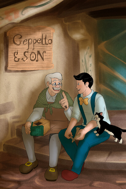 Geppetto e Pinocchio