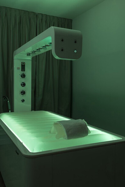 La sala trattamenti, foto Enrico Galvani