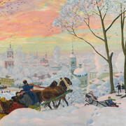 B.M. Kustodiev, Festivities, 1922. Courtesy of Tretyakov Gallery 