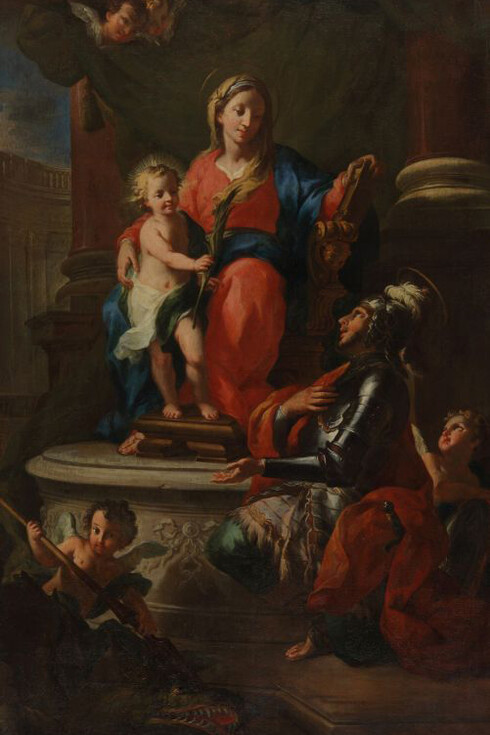 Martino Altomonte, Mary with Jesus and St George, 1727. Courtesy of National Gallery of Slovenia