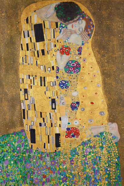 Gustav Klimt, Liebespaar (Kuss), 1908. Courtesy of Lower Belvedere