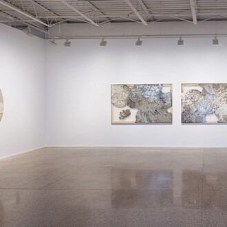 Various artists, Cloud totems, exhibition view. Courtesy of David Klein Gallery