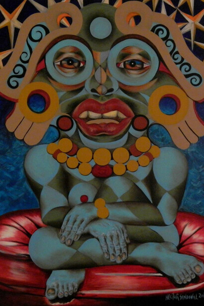 Hector Sandoval, Marybecky, 2014, Oil on canvas, 110 x 90 cm