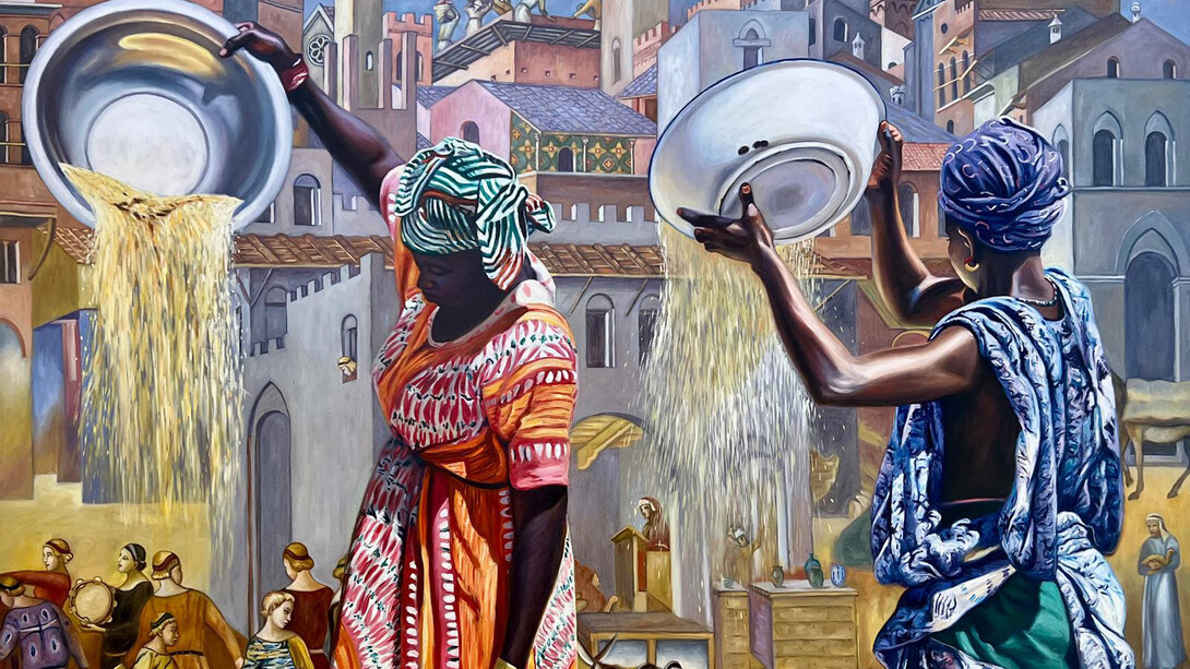 Ali HAssoun, Buongoverno 1 (dettaglio). Gentile concessione di Galleria Vik Milano