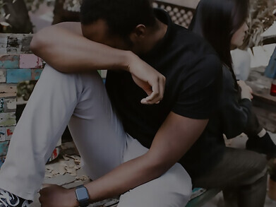 A couple is fighting