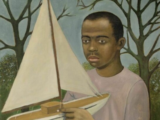 John Kirby, Being Young, Oil on canvas, 39 x 28 inches