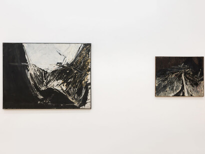 Rafael Canogar, Imprints (Paintings 1958 - 1962), exhibition view. Courtesy of The Mayor Gallery