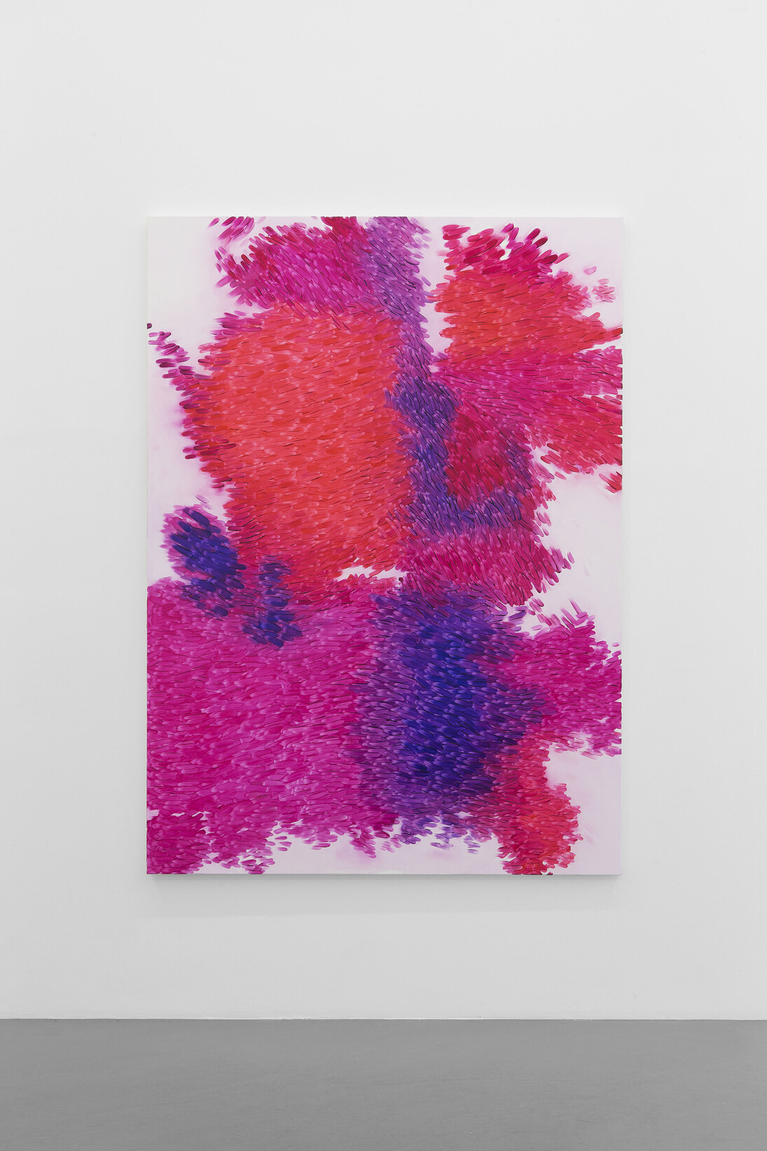 Peter Zimmermann, "commas" 2014, Oil on canvas, 200 x 145 cm / 78 3/4 x 57 1/8 inches, Photo : Claire Dorn, Courtesy Galerie Perrotin