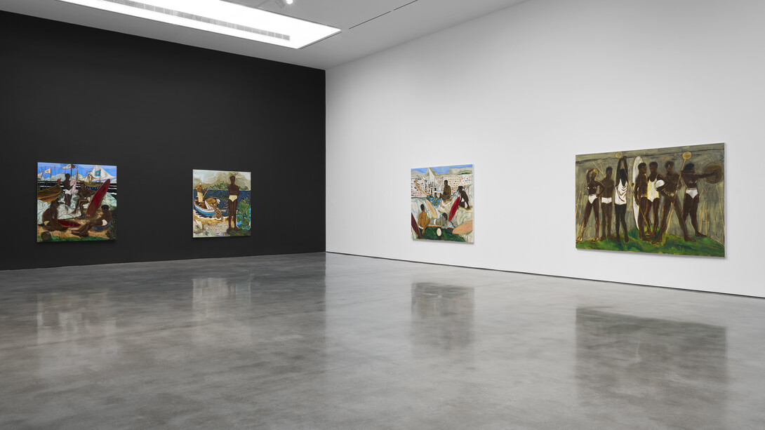 Gideon Appah, Beneath night and day, exhibition view. Courtesy of Pace Gallery