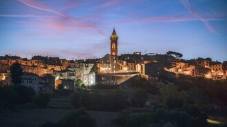 Ora blu a Peccioli, Toscana, Italia. Foto di Pamyd85