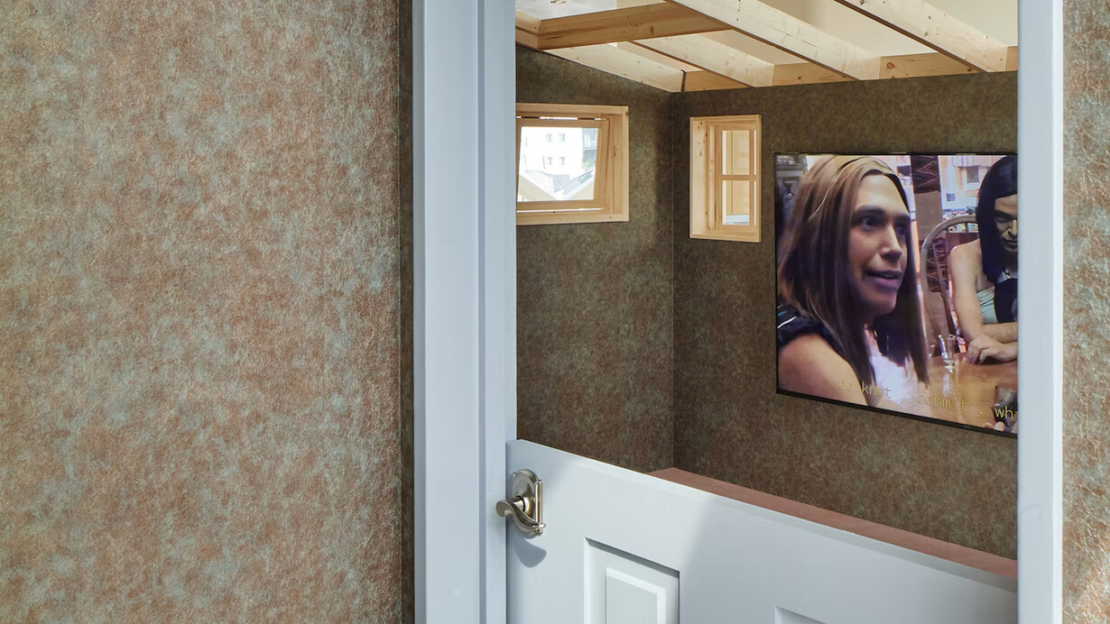 Lizzie Fitch and Ryan Trecartin, It waives back, exhibition view. Courtesy of Fondazione Prada