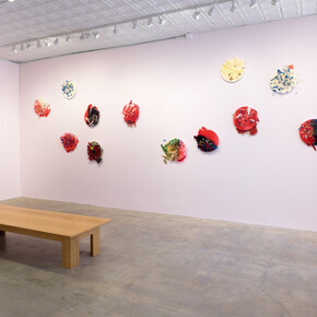 Helen Marden, The grief paintings, exhibition view. Courtesy of Gagosian Gallery