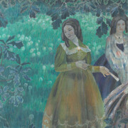 V.E. Borisov-Musatov, The emerald necklace (detail), 1903–1904. Courtesy of the New Tretyakov Gallery