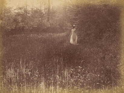 Constant Puyo
Desnudo femenino en la naturaleza, c. 1900
Papel a la goma bicromatada. 24,1 x 34,4 cm
Musée français de la Photographie, Bièvres
© Musée français de la Photographie / Conseil départamental de l’Essonne, Benoit Chain