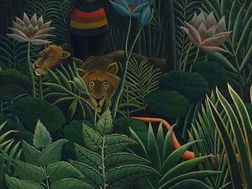 "Il sogno", Henri Rousseau, (1910), (dettaglio)
