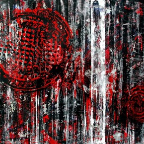 Jorge Enrique, Metalica project, What lies below, 107x152x4cm