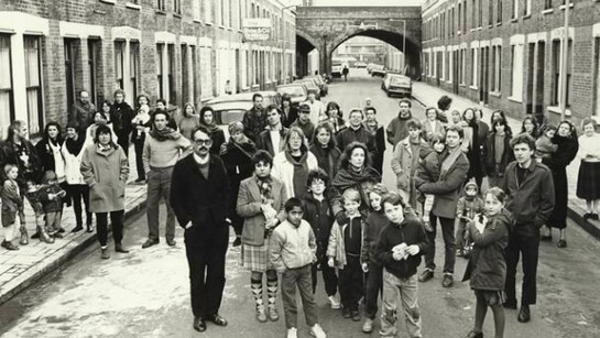 Artists and their families living on Beck Road, E8. Edward Woodman (1988)