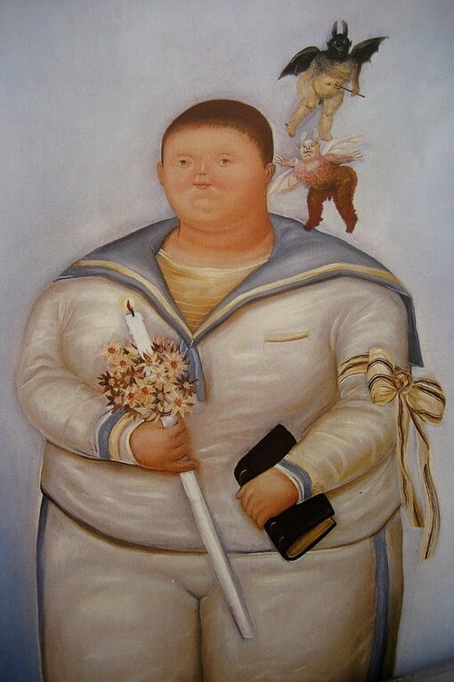 Fernando Botero. Auto-Retrato na Primeira Comunhão. 1970