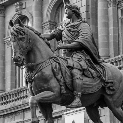 México se volvió una dictadura de partido hegemónico. En la foto, estatua ecuestre de Carlos IV, conocida como “El caballito", en Ciudad de México
