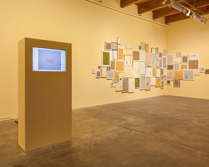Dannielle Tegeder, Exhibition view. Courtesy of Carrie Secrist Gallery