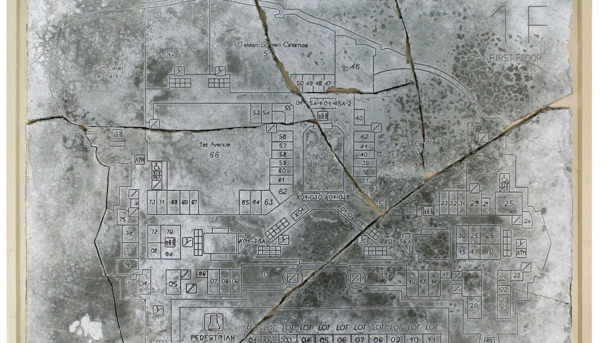 Andrea Francolino, Berjaya Times Square, 2013, concrete and wood, 116.5 x 149 cm