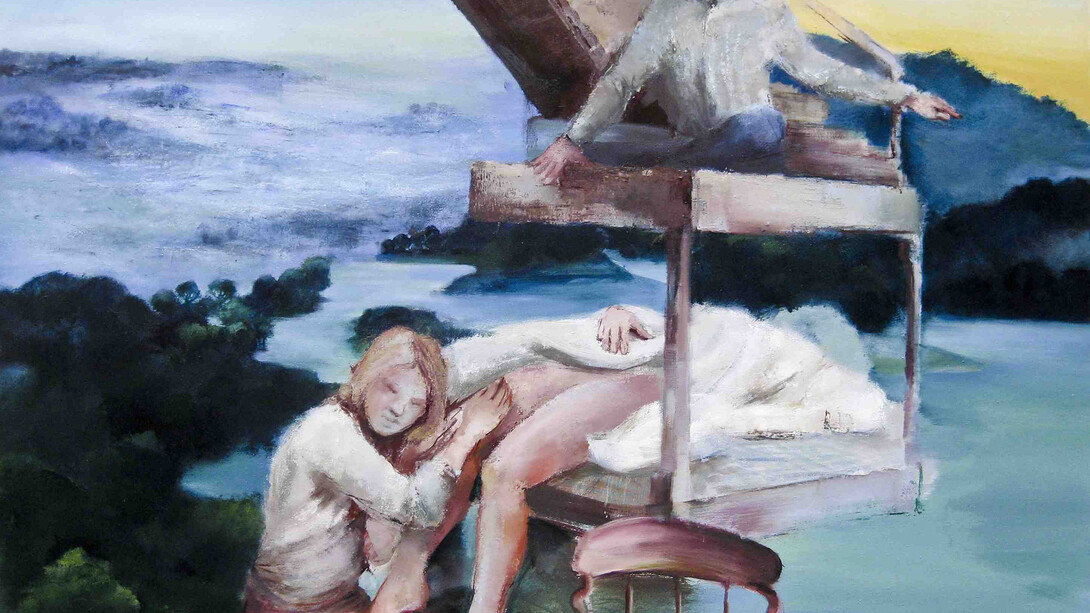 Pato Bosich, Between the green tip and the root, 2012, Oil on canvas, 137,5 x 167 cm