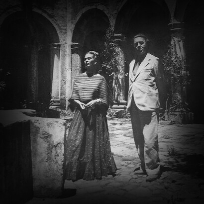 El poeta francés André Breton y la pintora mexicana Frida Kahlo, amigos de César Moro