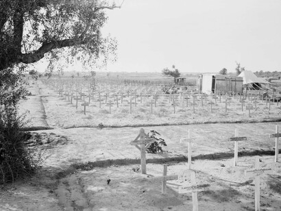 War cemetery at Gaza, bleak reminder of the outcomes of war