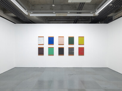 Installation view, Günther Förg, ‘1986 - 1992’, Edouard Malingue Gallery, Hong Kong, 2020. Image courtesy of Edouard Malingue Gallery.