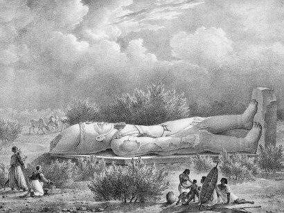 Frederic Cailliaud, Otra estatua de Natakamani, encontrada en 1821