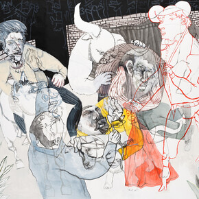 Sergio Moscona
Otras Arenas, 2015
Technique mixte sur papier entoilé
130 x 150 cm
Courtesy de l’artiste et Galerie Claire Corcia